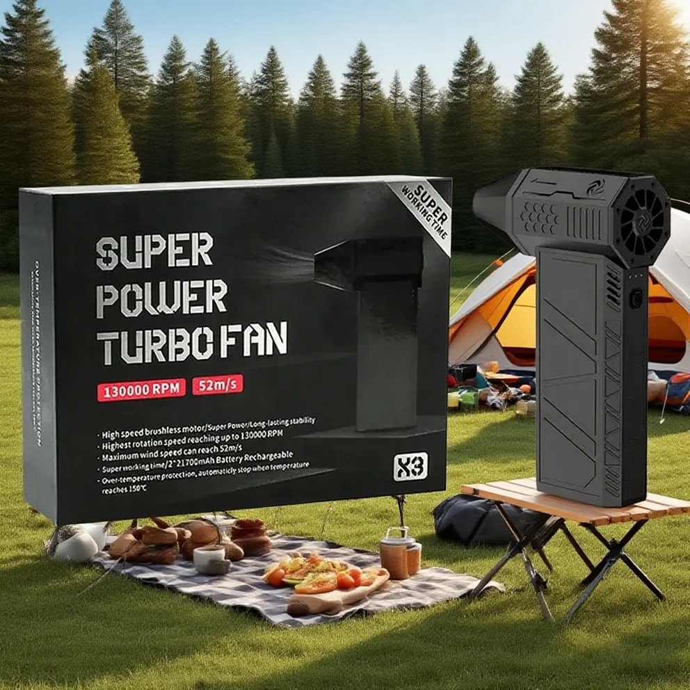 Poderoso X3 Mini Turbo Jet Fan Espanador de ar elétrico com 3 engrenagens 130000 RPM velocidade do vento 52 m/s limpador de poeira pistola soprador de limpeza também
