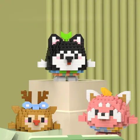 Härlig Djurboll Nanobrick Mikro Diamantblock Panda Anka Elefant Pingvin Hund Räv Byggkloss Groda Uggla Varg Kanin Ko Leksak 10 best sales nanobrick - №9