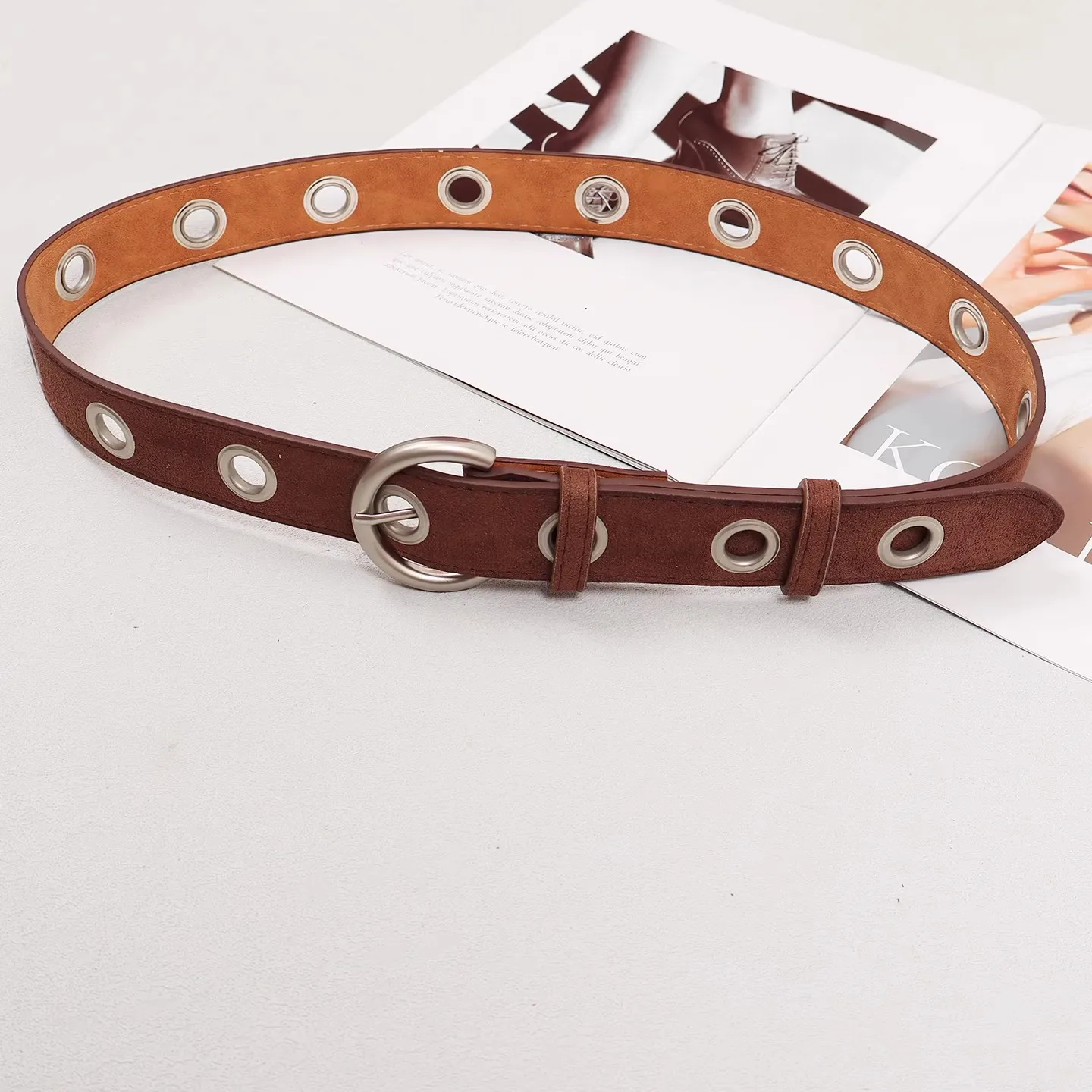 가짜 스웨이드 가죽 벨트 여성 PU 가죽 속이 빈 Cummerbunds 여성 드레스 코르셋 허리띠 벨트 장식 와이드 벨트 R2640