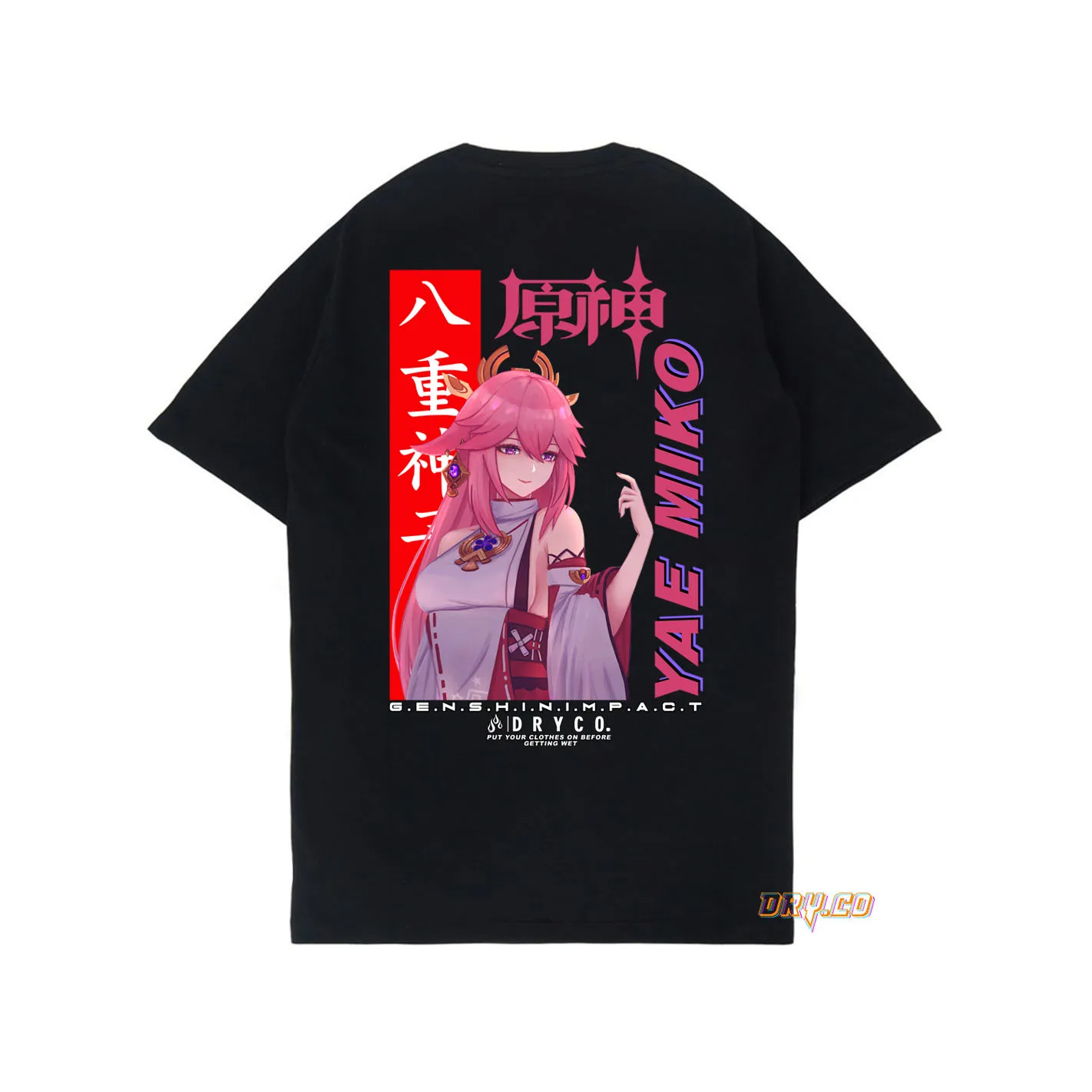 

ФУТБОЛКА YAE MIKO/KAOS GAME GENSHIN IMPACT (INAZUMA)/UNISEX PRIA WANITA/DRYCO