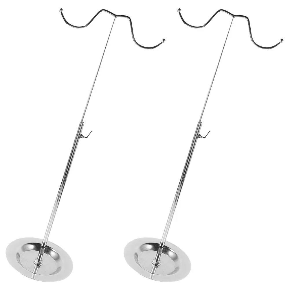 

2 pcs Adjustable Metal Handbag Rack Purse Display Stand Bag Organizer Holder Durable Stainless Steel Smooth Edge Dual Hanger For