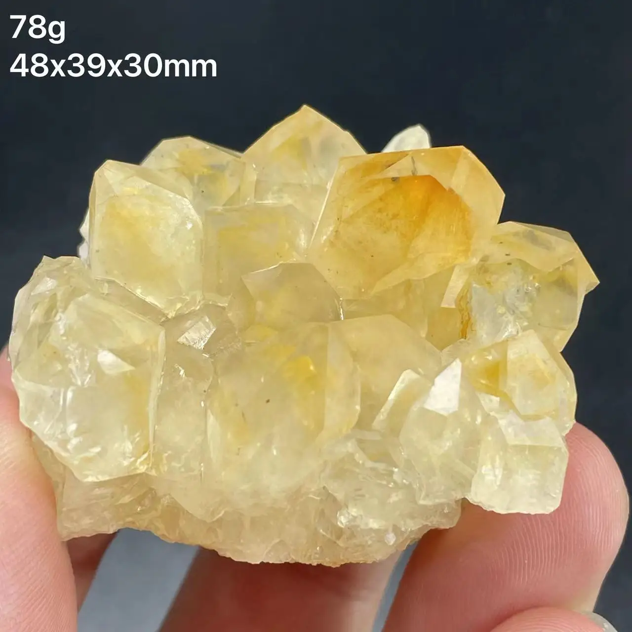 

The new 100% natural yellow mountain quartz cluster mineral crystals come from Brazil