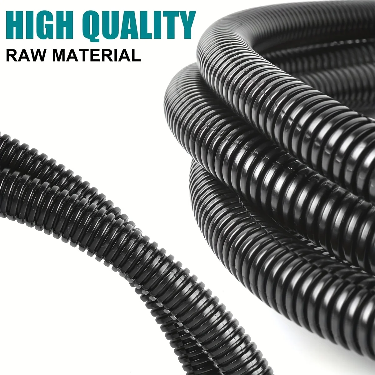 Length 6Meters, OD7/10/13/15/18/21mm, Flame Retardant Wire Loom High Temperature Cable Conduit Split Cable Sleeves Split Wire