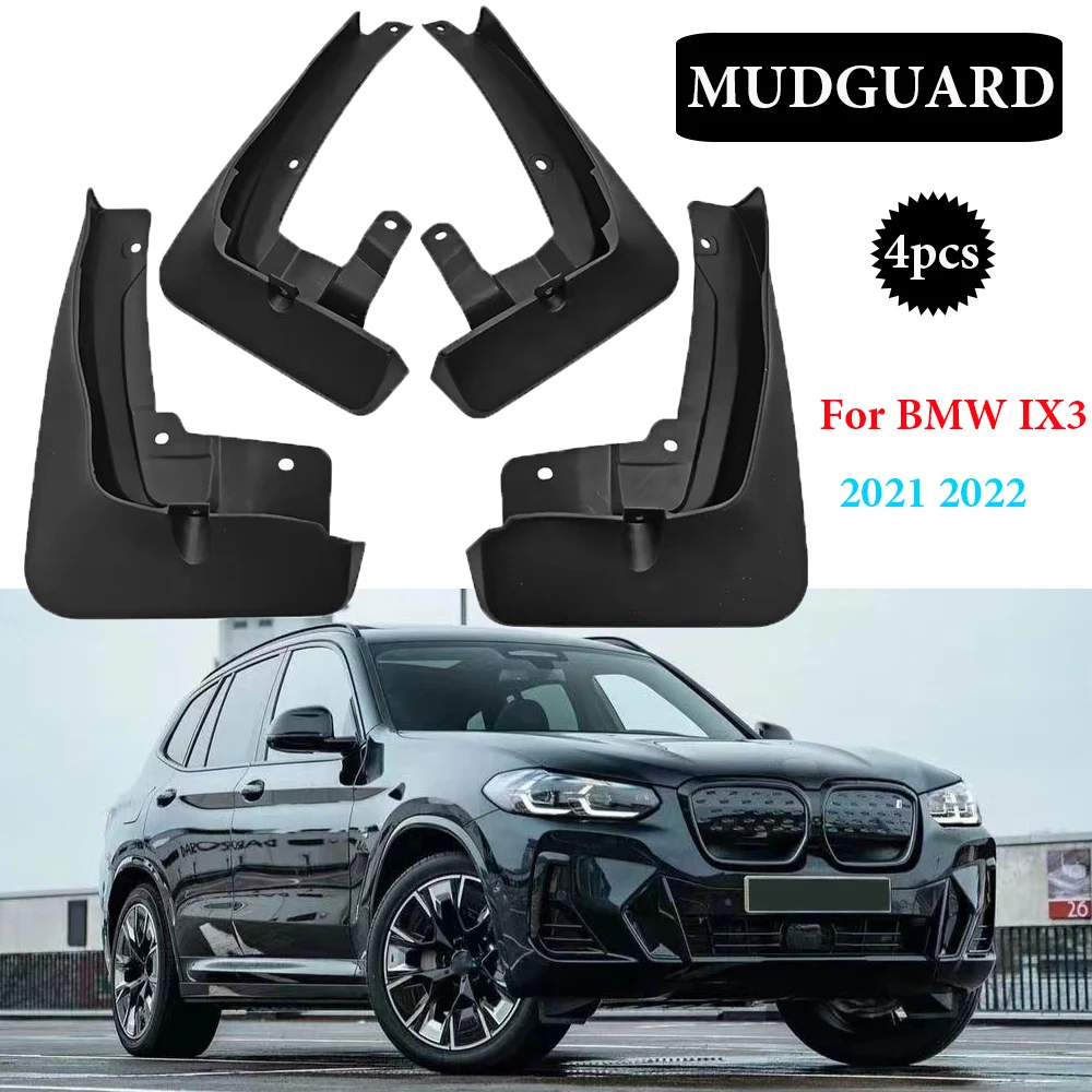 

4PCS Car Mudflaps For BMW IX3 2021 2022 Mudguards Fender Flap Splash Guards Cover Mud Car Wheel Accessories