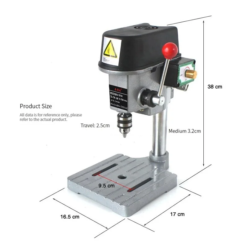 

BG-5158 Big Power Mini Drill Press Plate Drilling Machine Multifunctional Drilling Machine 340W Small Table Drilling