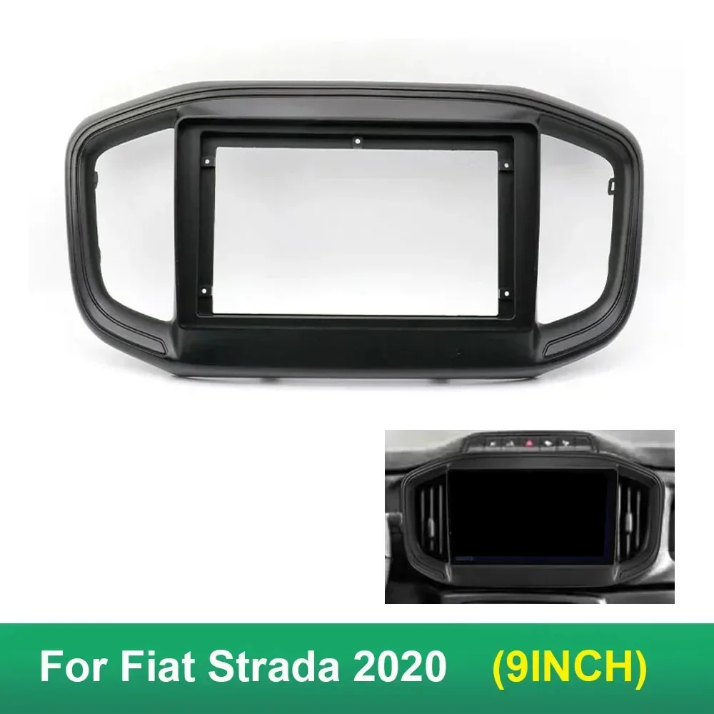 9 Inch Car Frame Fascia Adapter Canbus Box Decoder For Fiat Strada 2020 Android Radio Dash Fitting Panel Kit