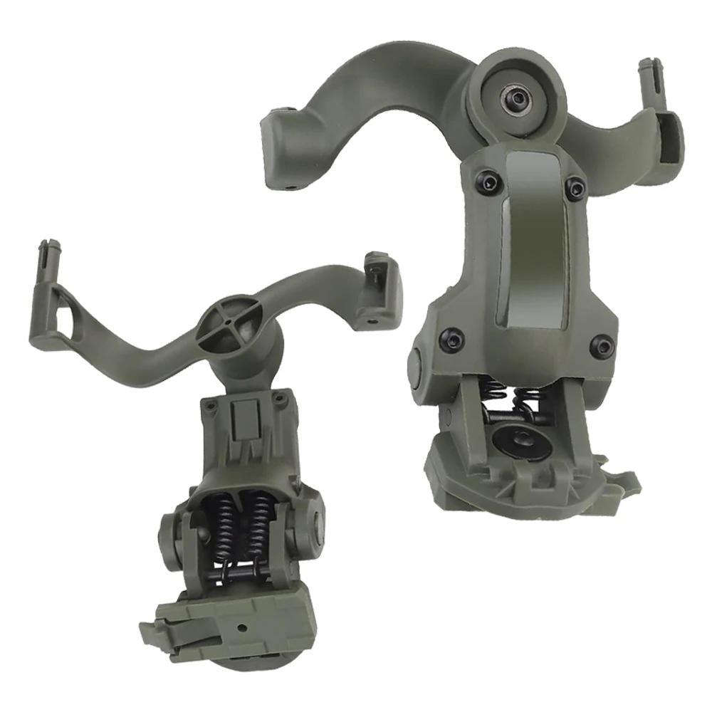 Accessori per cuffie da tiro tattico da caccia all'aperto/supporto per cuffie multiangolo/supporto per binario per casco/staffa adattatore per binario ARC