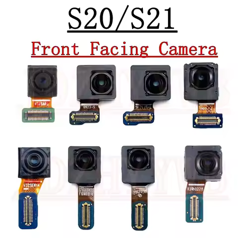 Frontal Selfie Camera For Samsung Galaxy S20 S21 Ultra S20+ S21+ S21FE S20FE Front Facing Camera Repair Replacement Spare Parts