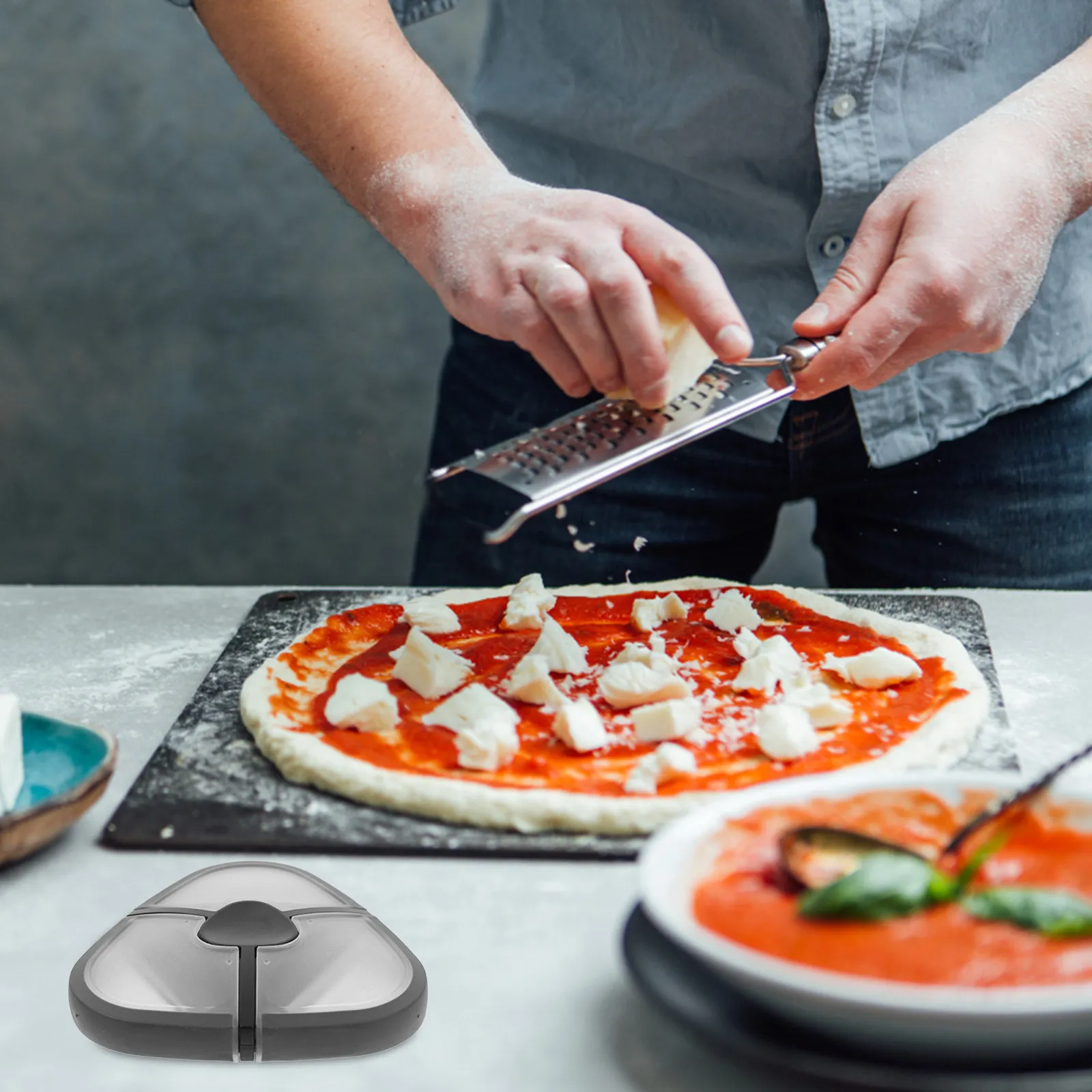 Triangular Kitchen Zester Tool Multi Functional Vegetable Cutter For For Kitchen Baking Christmas Multifunctional