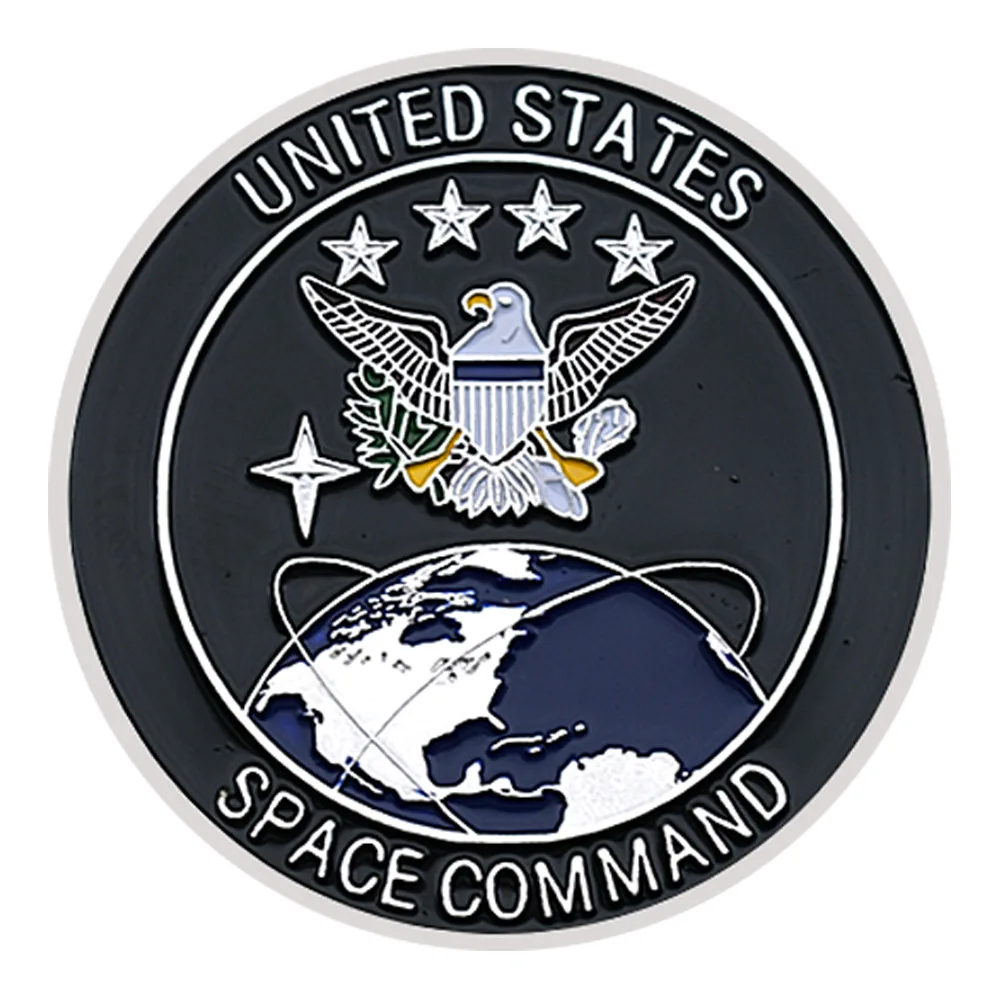 United States Special Force Department of The Air Force Commemorative Silvery Coin Space Command Collectible Gift Military Coin