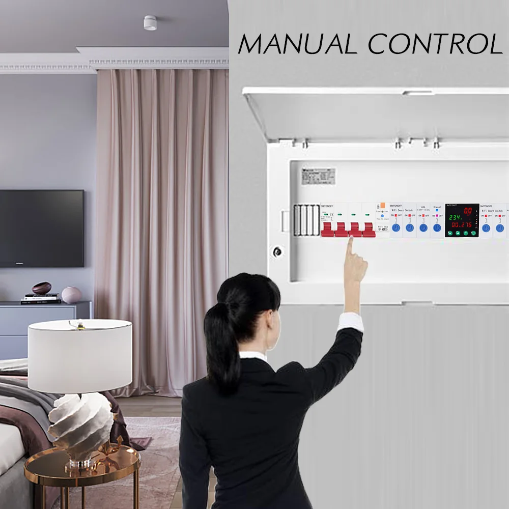 Tuya smart wifi 4p mcb 63a rs485 schalter prepaid meter timer schalter spannungs stroms chutz sprach steuerung alexa google alice – Detail 10