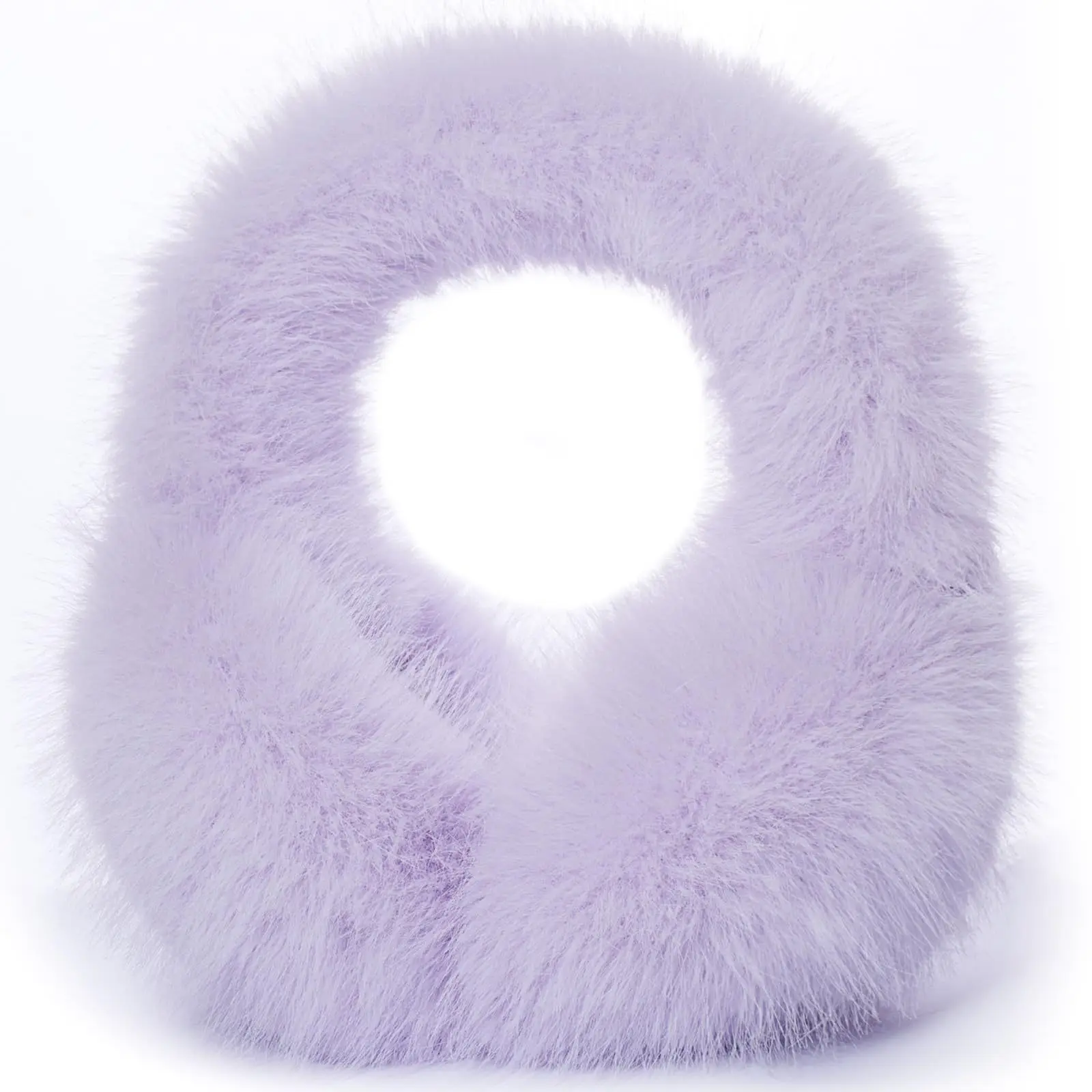 أغطية أذن من فراء الأرنب الصناعي - قابلة للطي ولطيفة بلون سادة مقاومة للرياح للشتاء في الهواء الطلق
