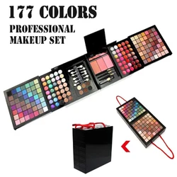 Multi-Function Makeup Kit Full Set Box Eyes Powder Blush Lipstick Makeup With Mirror For Women Beginner Travel Portable Palette