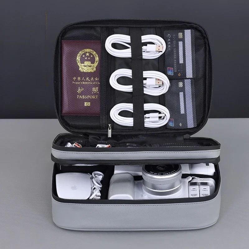 New portable Digital Storage bag Essential for travel, USB data cable charger storage bag Multifunctional Organizer for Cables