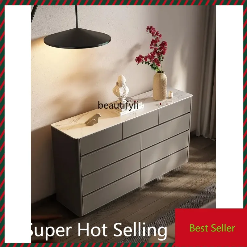 

M71 Italian Minimalist Sideboard Cabinet Living Room Storage Storage Cabinet Side Entrance Cabinet Bedroom Chest of DrawersA