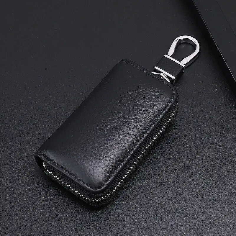 NEW High Quality Genuine Leather KeyChain Unisex Key Bag Slim Car Smart Housekeeper Mini Small Keys Case Pouch Car Key Holder