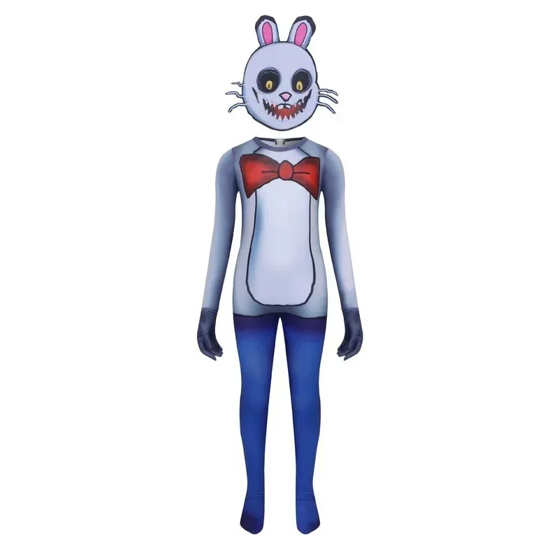 NewHorror Game Mr 's Playhouse 3 Kids Halloween Cosplay Jumpsuits for Boys Girls Cute Mr Hopp Funny party Tiger Costume TV5c;5,v view 2