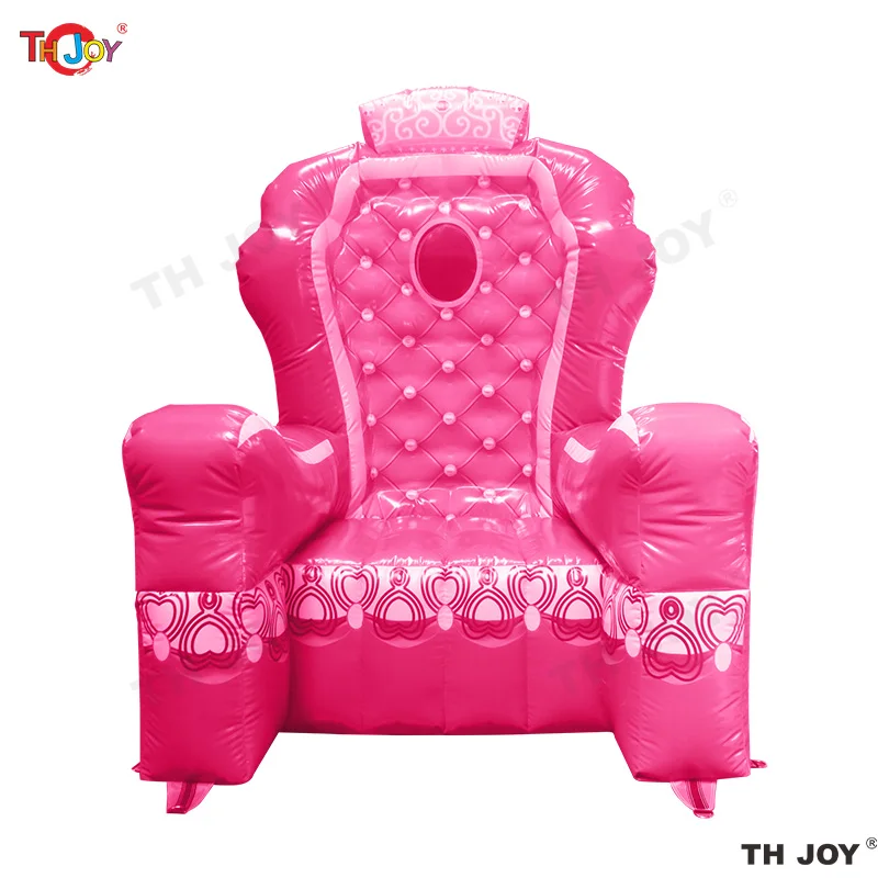 

Детский надувной стул-трон для вечеринки по случаю дня рождения на открытом воздухе - прочный стул из воздушного шара из ПВХ для украшения