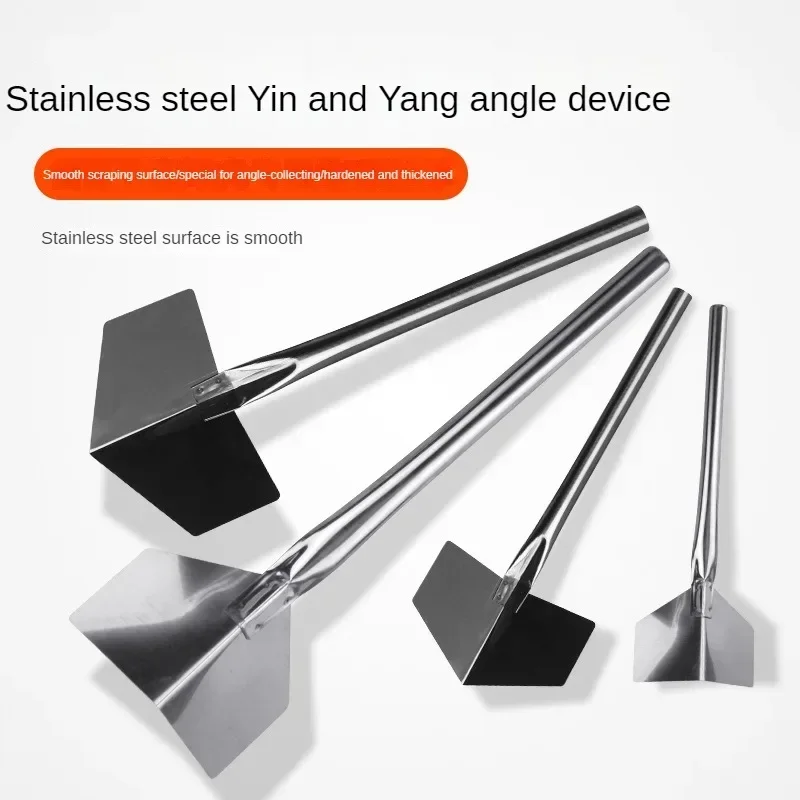 Stainless Steel Yin and Yang Angle Plasterboard Putty Leveling Tool Angle Puller Knife Cleaning Stucco Tool Finisher