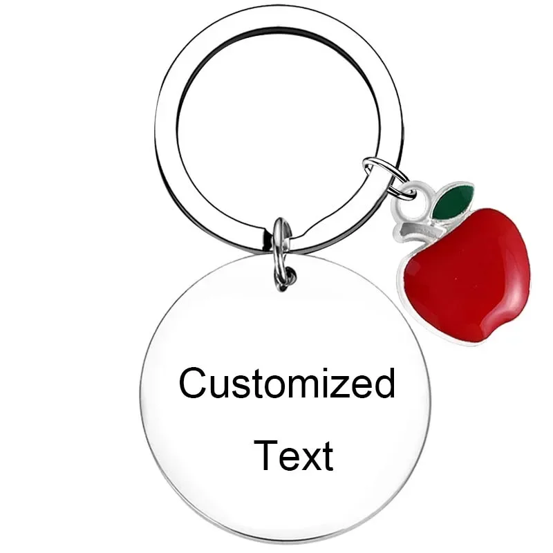 Personalized Custom Keychain Teacher Birthday Christmas Gifts Key chain Thank You Teacher key rings