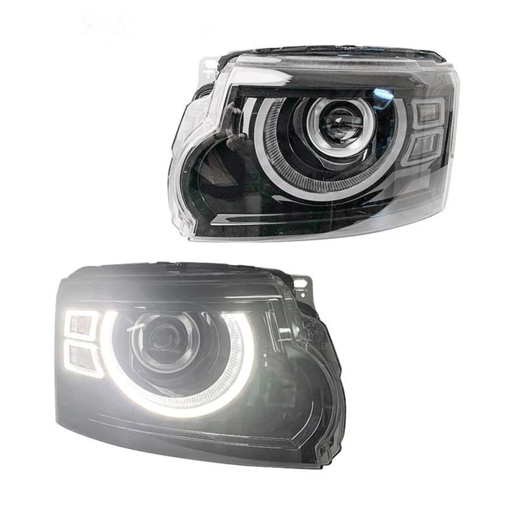 Head Lamp Headlights For Land Rover Discovery 4 2010-2017 LED Headlight LR4 DRL Angel Eye Projector Lens Beam Head Light