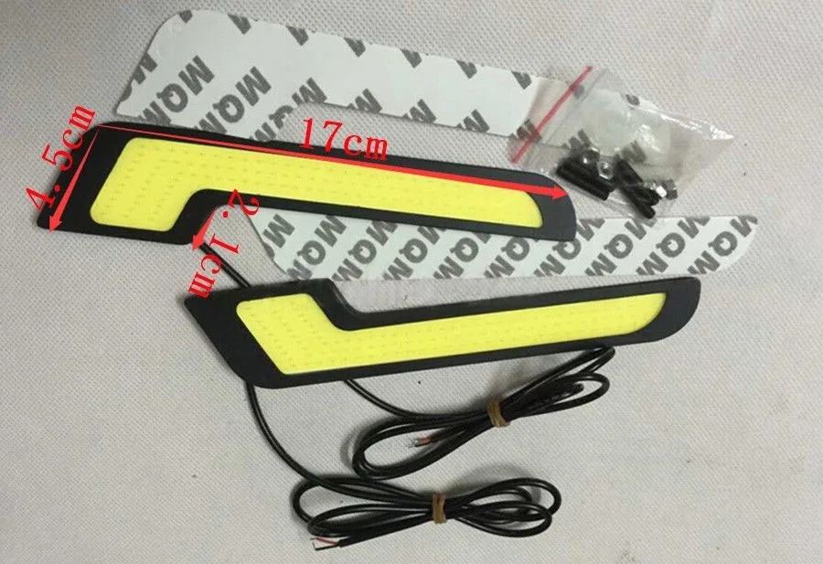 A Pair Of White LED Daytime Running Lights High-power Daytime Running Lights For Automotive Exterior Accessories