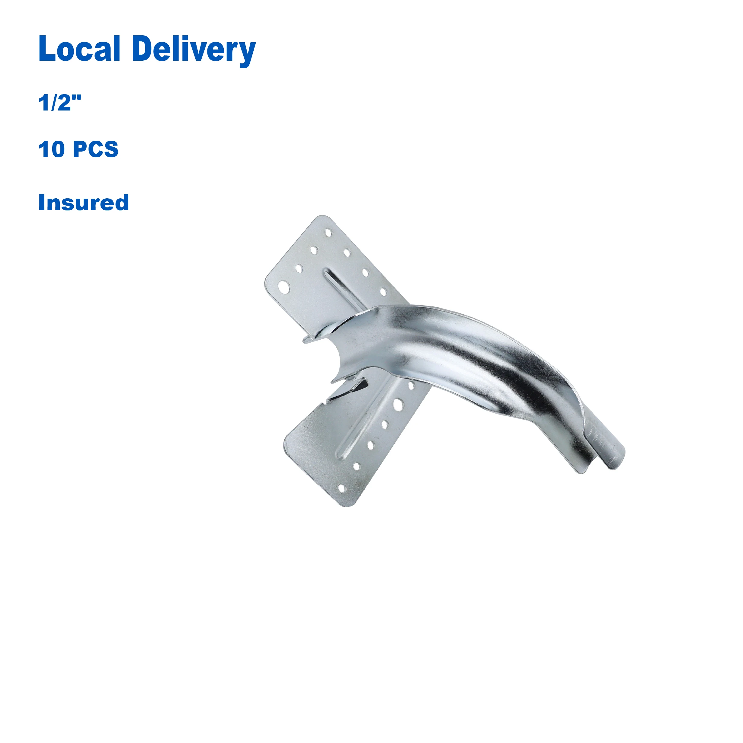 

KING SMART 1/2" Pex Tubing Bend Support With Mounting Plate; Iron; 10 Pcs/Case; 81355