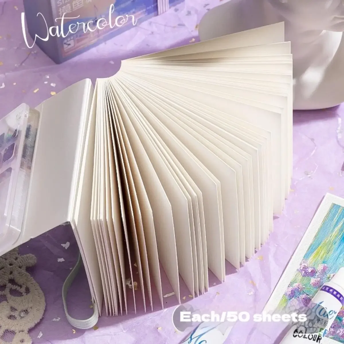 Mini Watercolor Paint Set,Travel Painting Book,Portable Color Palette,For Cards,Drawing Students Back To School Art Supplies