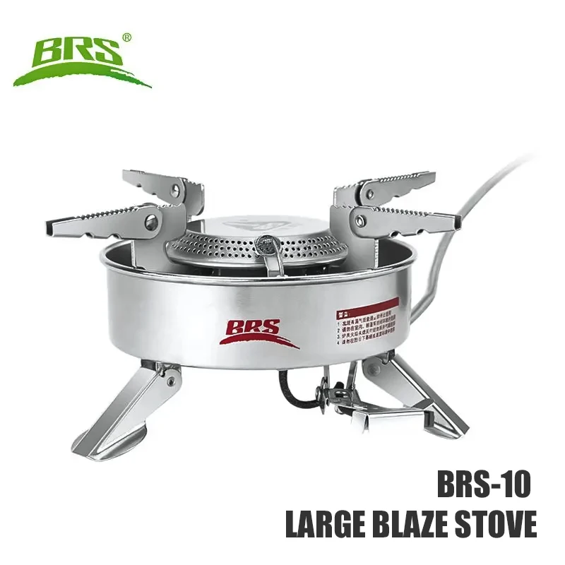 BRS-10 Strong Firepower Stove 1940W Folding Outdoor Camping Gas Stove Hiking Picnic Cooking Stove Cookware Equipment Furnace