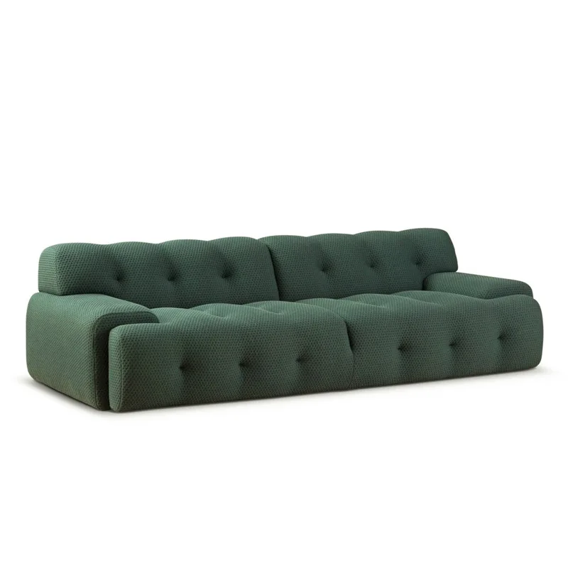 

Internet celebrity pull button square straight row combination creative designer fabric sofa living room