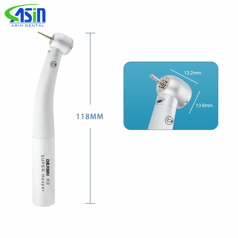 Dental Fiber Optic LED High Speed Air Turbine Handpiec Handpiece Compatible for KaVo Quick Coupling Dentistry Tools DEASIN