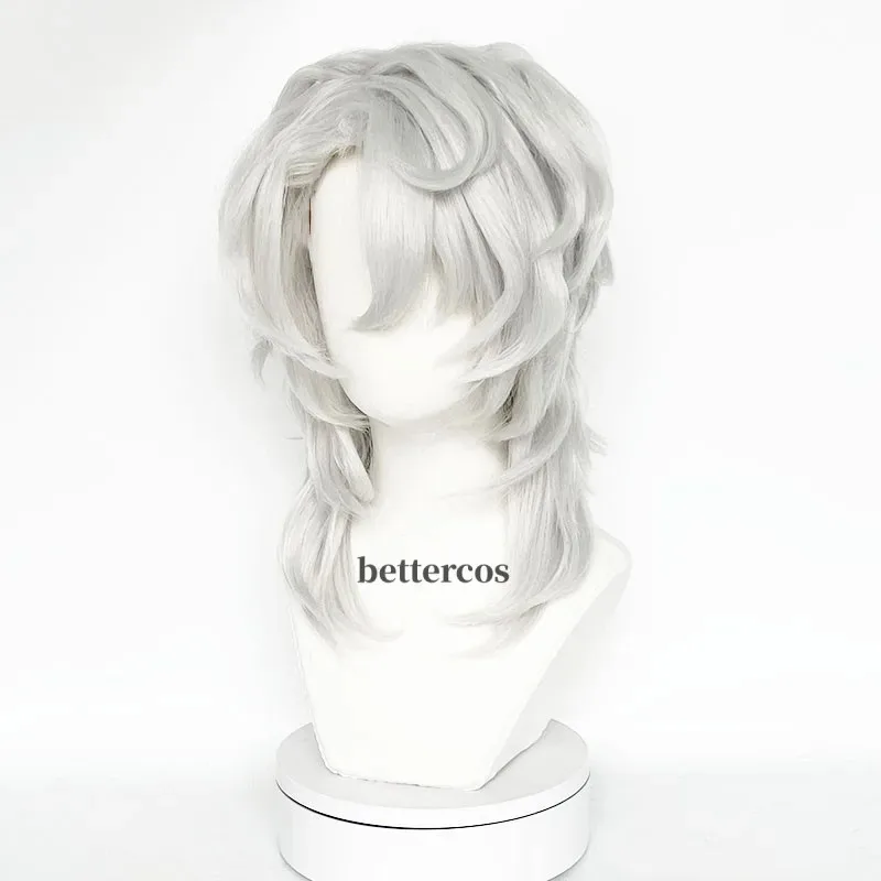 2025 11 Ayaki Rui Cosplay Spider Silver Pelo sintético largo y recto para adultos Halloween + gorro de peluca gratis