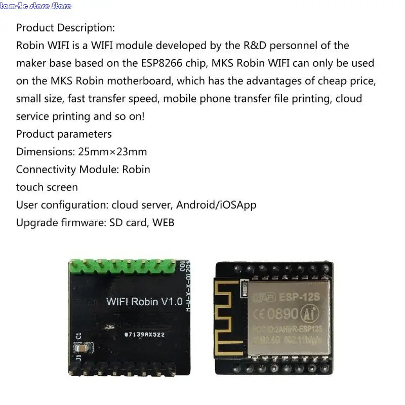 D0UA TRAUTER ESP8266 MKS ROBIN WIFI MODULE لـ MKS Robin Mainboard