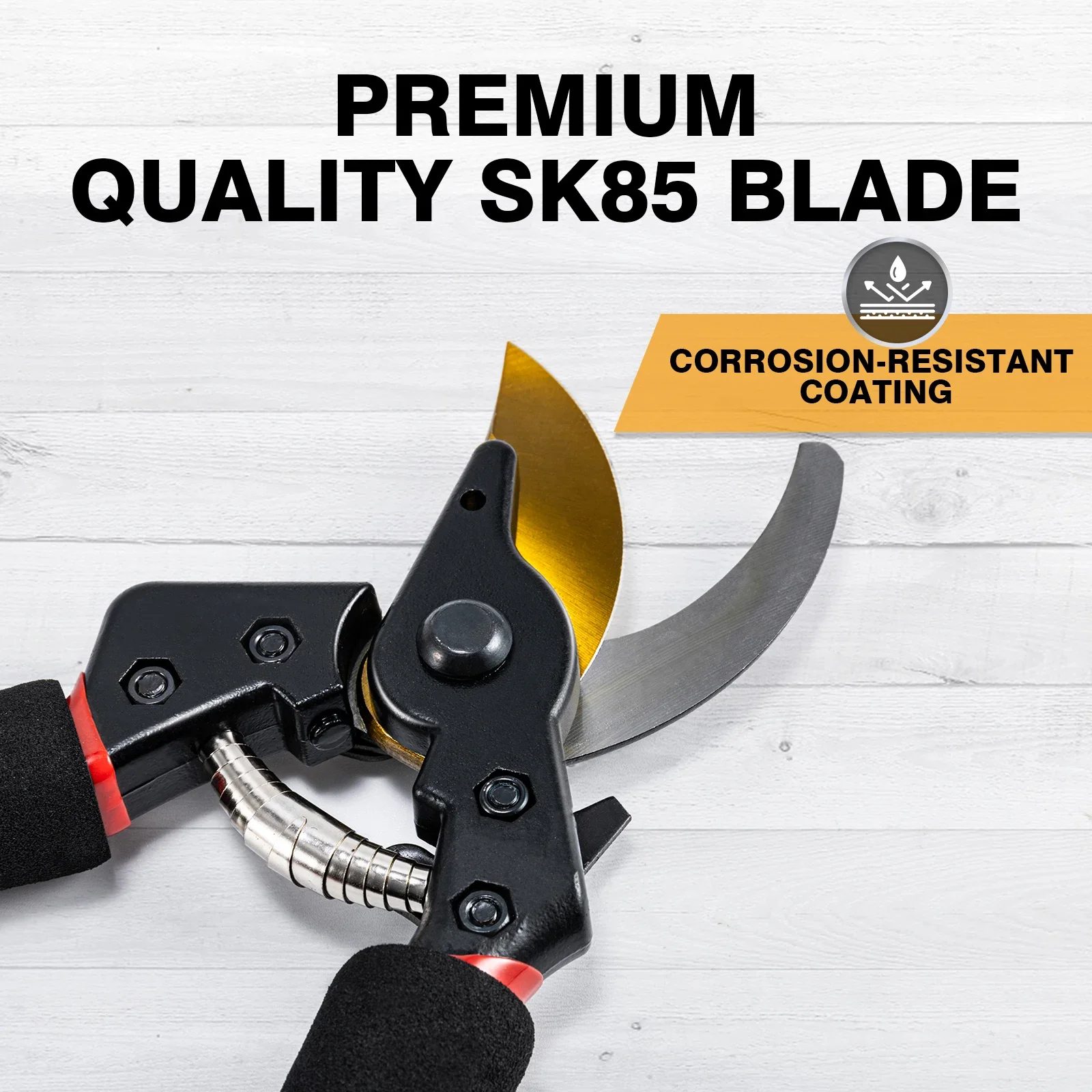 2pcs Professional Gardening Pruning Shears with Quality High Carbon SK85 Blade Multifunctional Plant Pruning Scissors Trimmer