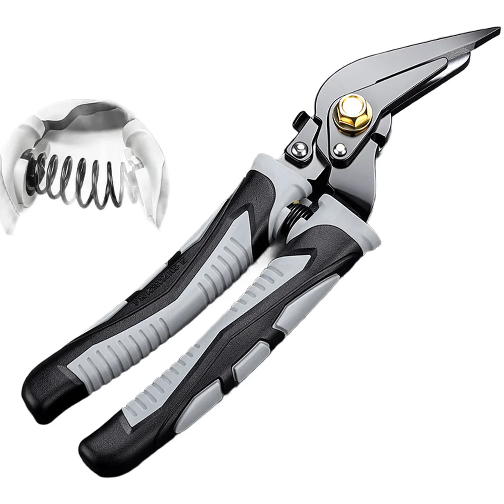 Hand Tool Set Aluminum Cutting Tool Steel Cutting Scissors Non-slip Pvc Grip Fatigue Reduction Design High-carbon Steel Edge