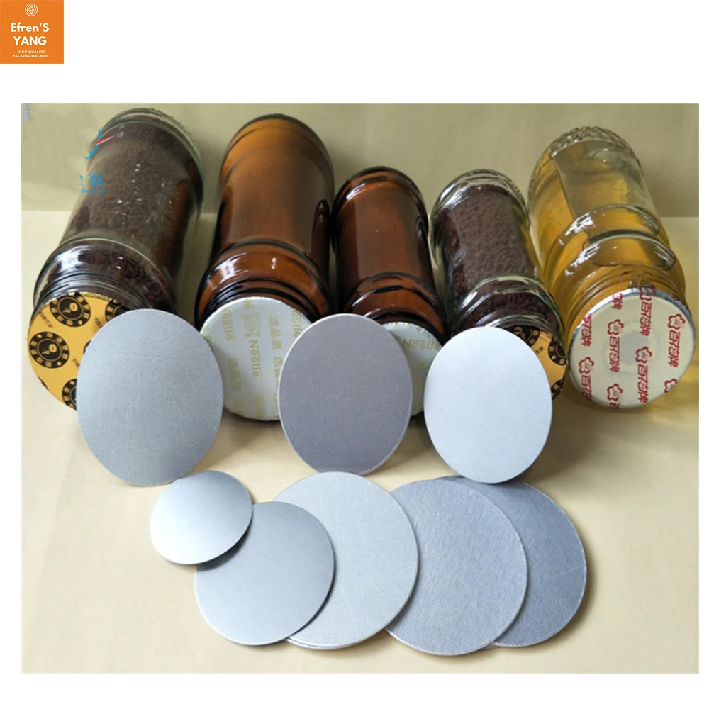 1000pcs/Bag PE Plastic Bottle Sealing Aluminum Foil Cap Liner Heating Film Sheet Resistant Tamper Induction Heat Sealer Liners