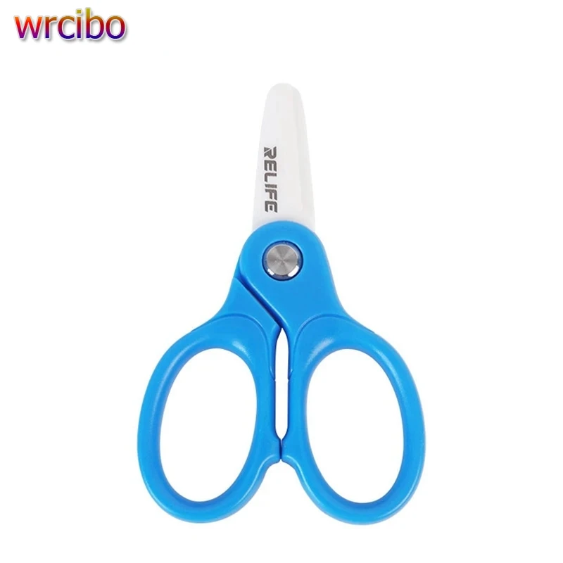 RELIFE RL-102A Mini Insulated Ceramic Scissors Non-conductive Sharp Cutting Mobile Phone Battery Cable Mobile Phone Repair Tool