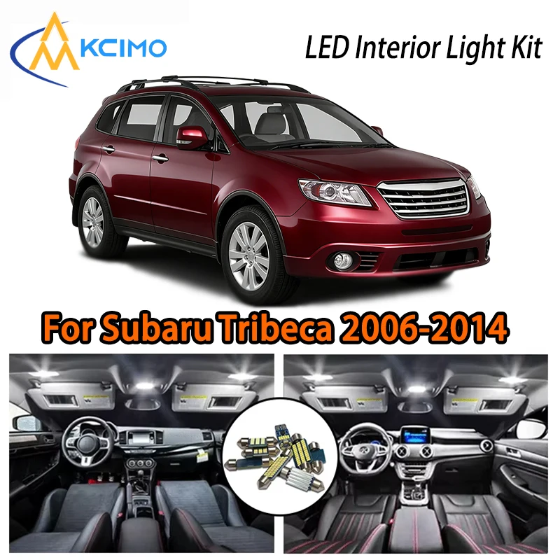 

Bright LED Interior Lights White Ice Blue For Subaru Tribeca 2006-2014, Two Colors Easy Install Atmosphere