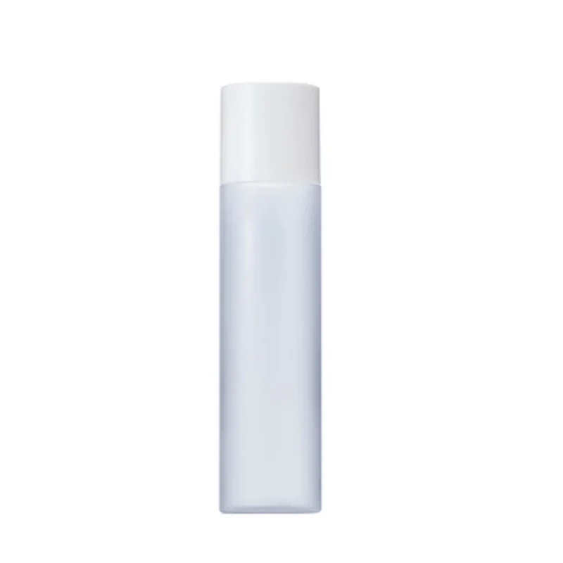 15pcs 120ml 100ml 150ML 200ML 250ml Cosmetic Toner Packaging Containers Flat Shoulder PET White Lid Empty Plastic Frosted Bottle