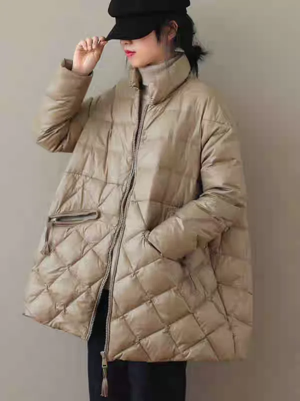 

Свободный крой Long Sve Cotton Jaet, женская осенне-зимняя новинка, теплая универсальная утягивающая верхняя одежда в стиле ретро в стиле ретро