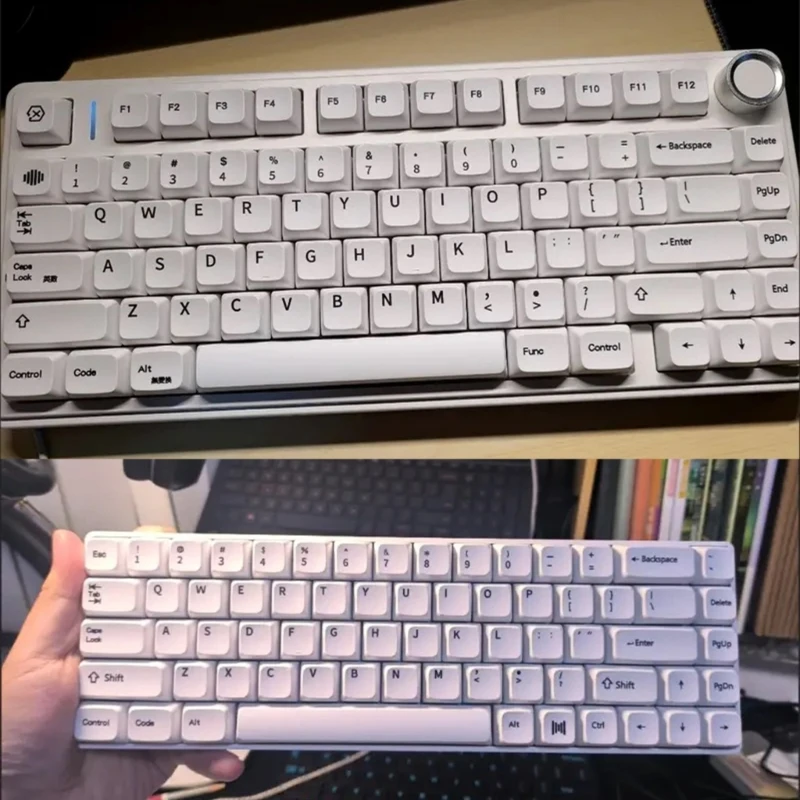 2023 keycaps pbt 135 teclas minimalista branco inglês keycap sublimações xda perfil keycap para 61/87/104/108 layouts