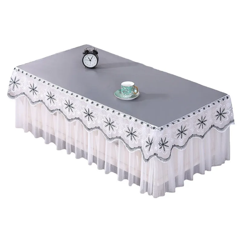 Wedding Decoration Table Cloth Tea Table Tablecloth Waterproof Oil Resistant TV Cabinet Rectangular Dining Tablecloth Home Decor