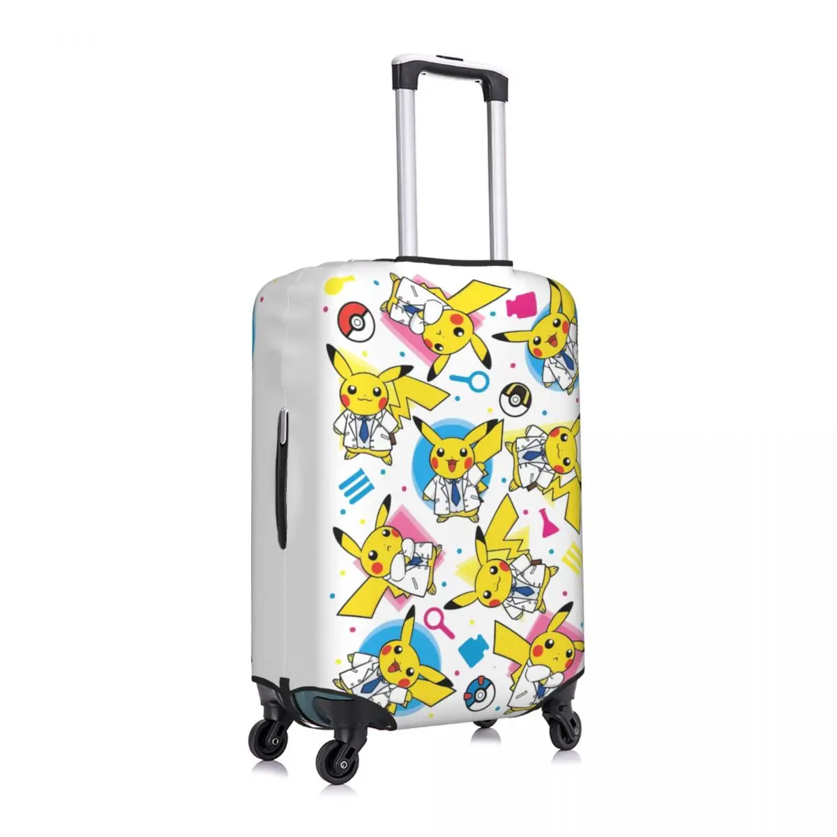 Custom Pokemon Pikachu Luggage Cover Elastic Travel Suitcase Protective Covers Suit For 18-32 inch