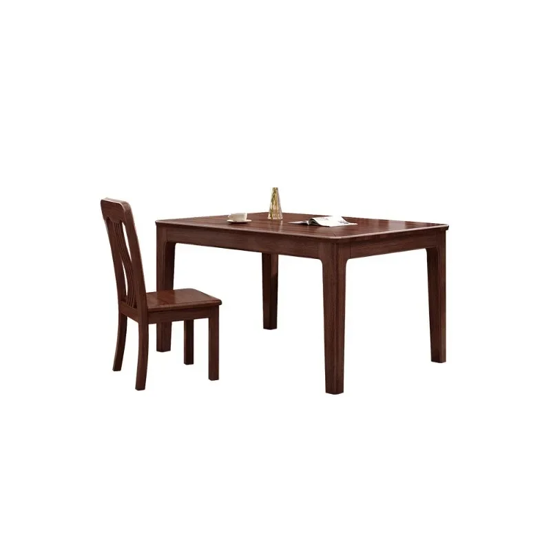 Modern Dining Table Rectangular Restaurant Chinese Log