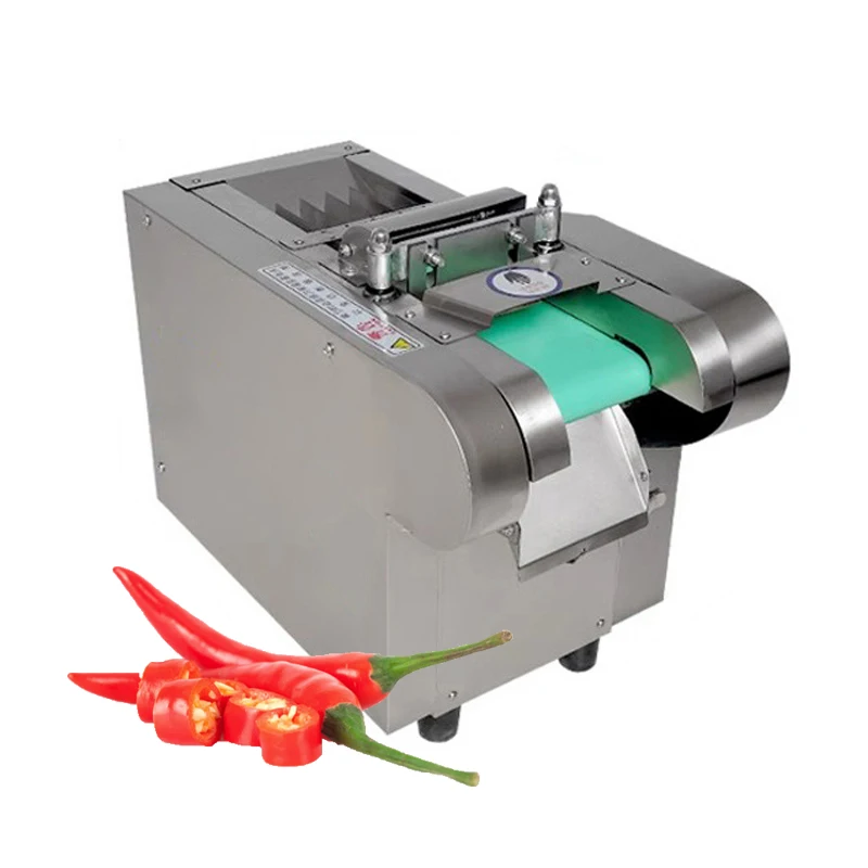 1-12mm Electric Chili Slicing Machine Red Pepper Cutting Machine 20KG/H Commercial Vegetable Processing Machine