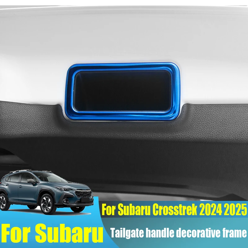 

Stainless steel tailgate handle decorative frame modified car interior decoration accessories For Subaru Crosstrek 2024 2025