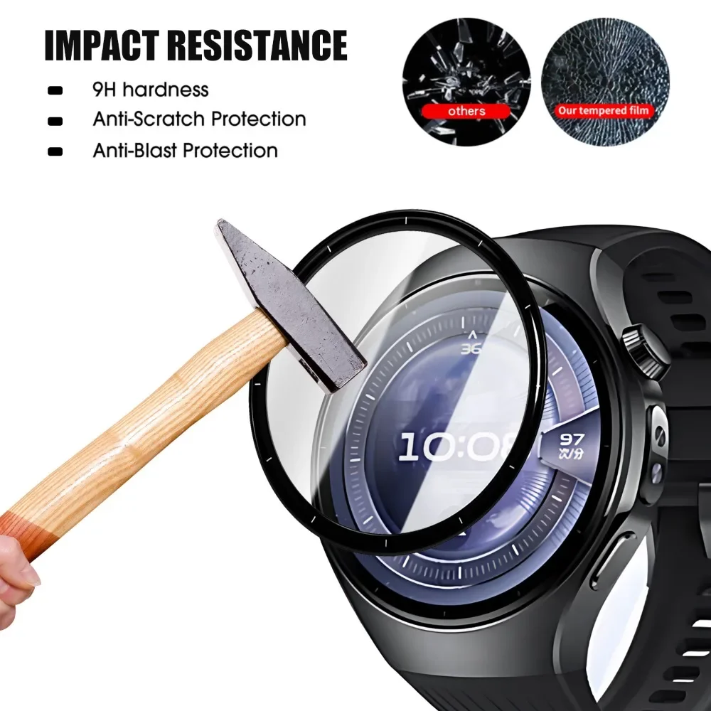 1-3 Stes Easy To Install for Huawei Watch 5 42mm 46mm Positioning Films Flexible PMMA Screen Protectors with Locator Scraper