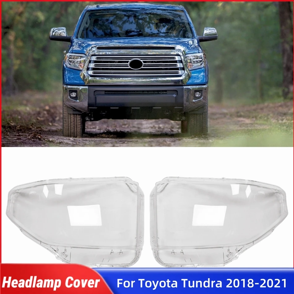 

For Toyota Tundra 2018 2019 2020 2021 Car Front Headlight Lens Cover Front Headlamp Lamp Cover Glass Headlights