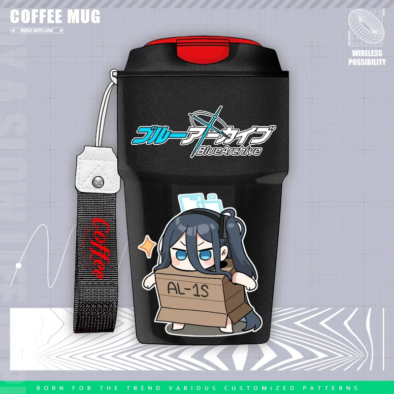 Anime Blue Archive Tendou Arisu Cosplay Stainless Steel Coffee Cup Anime Water Cup Mug Game Cup For Men Women Gifts