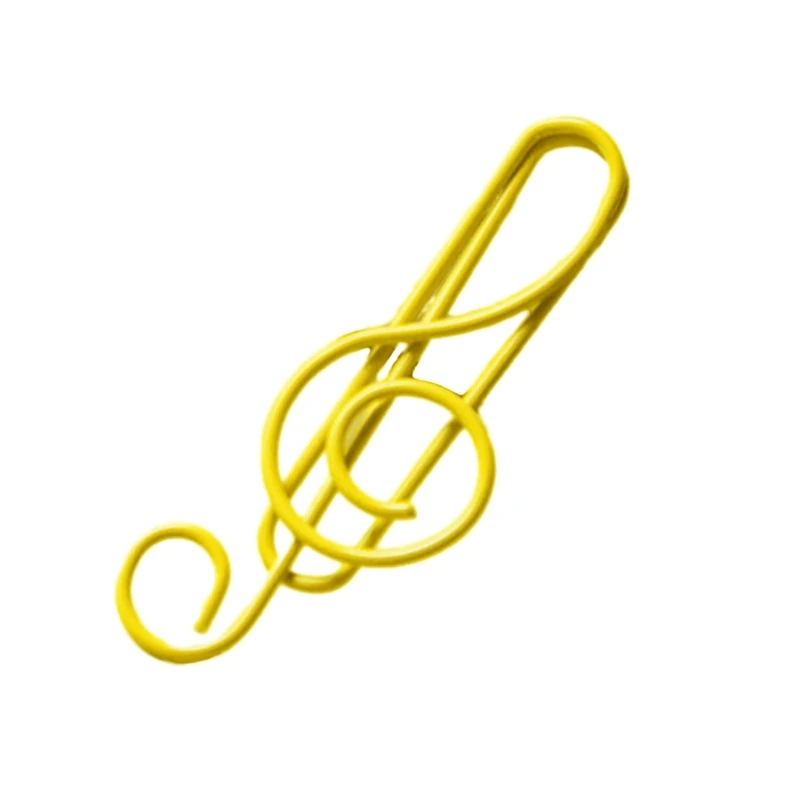 50 ชิ้นคลิปหนีบกระดาษน่ารัก Musical Note รูปร่างกระดาษคลิปบุ๊คมาร์คคลิปอุปกรณ์สำนักงานสำหรับงานแต่งงาน Photo Wall Dropsale